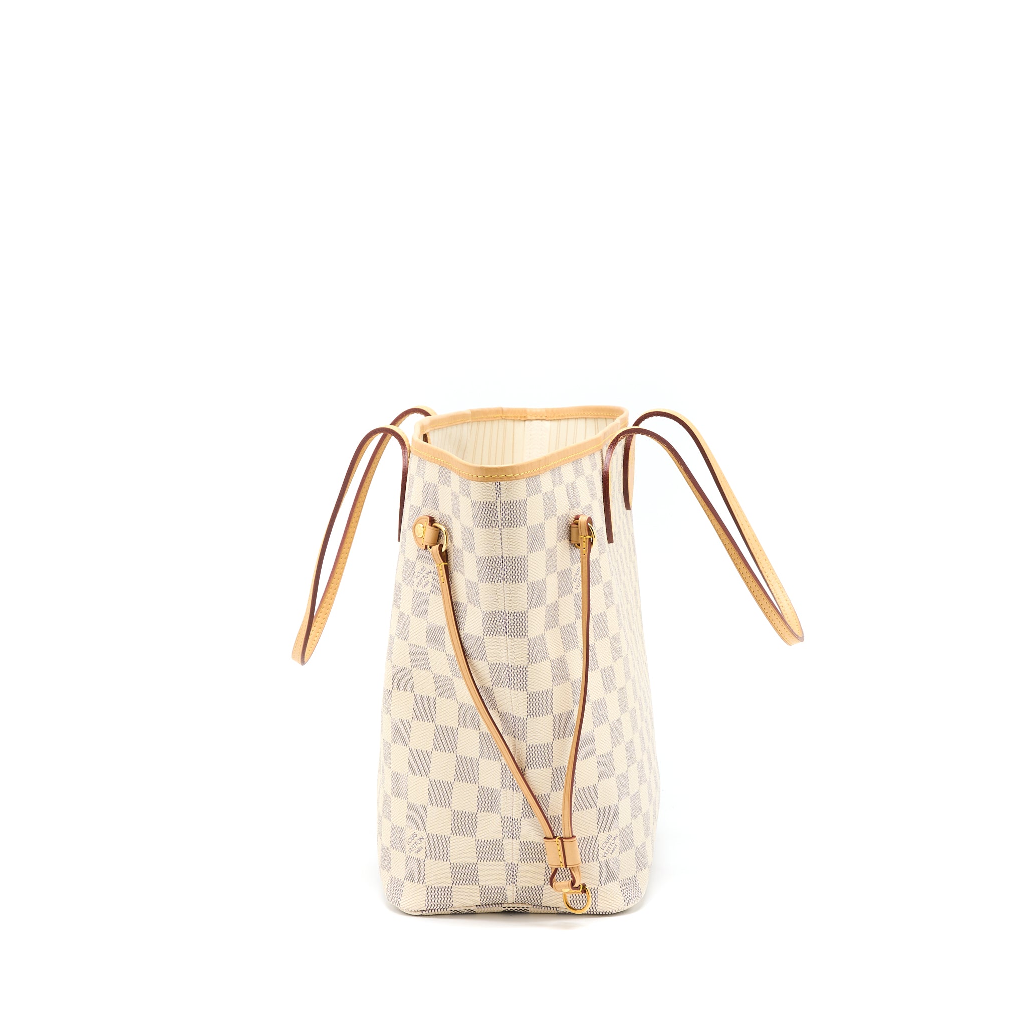 LOUIS VUITTON NEVERFULL MM DAMIER AZUR CANVAS GHW