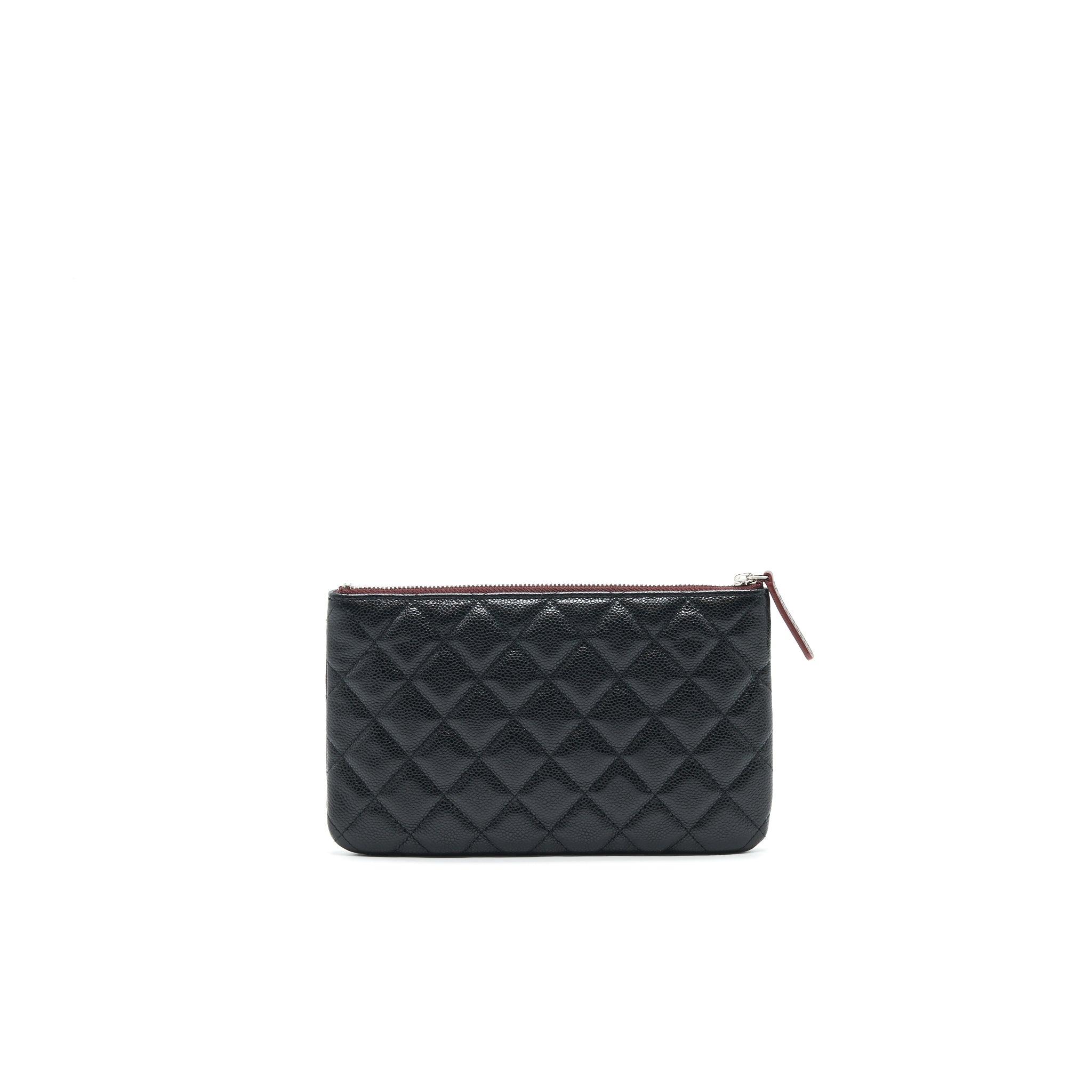 CHANEL COIN POUCH CAVIAR LEATHER BLACK
