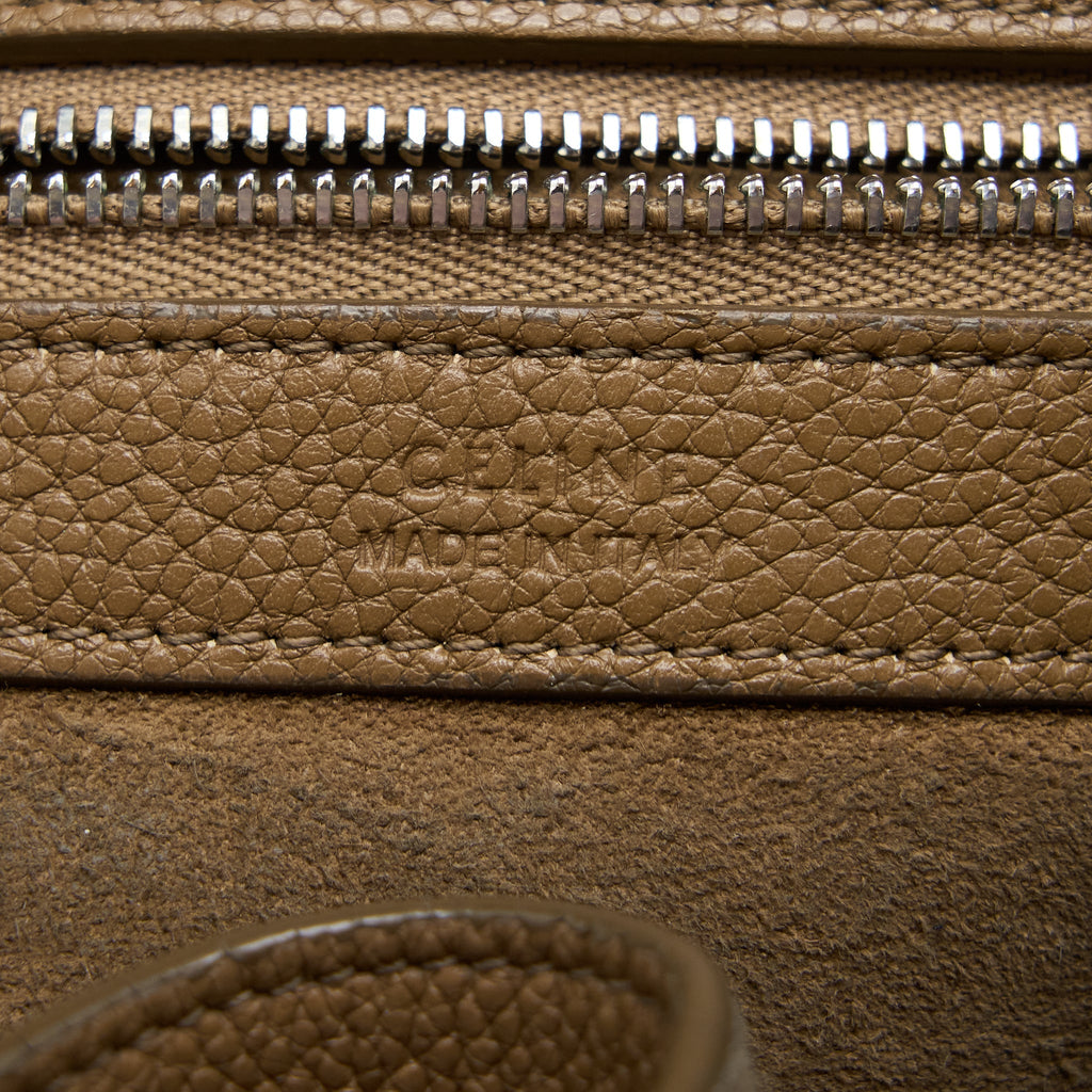 CELINE SMALL CABAS PHANTOM CALFSKIN TAUPE SHW