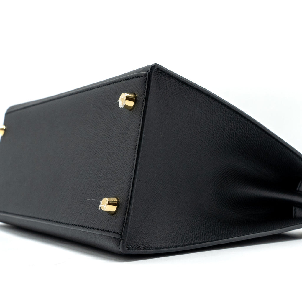 HERMES KELLY 28 EPSOM BLACK GHW