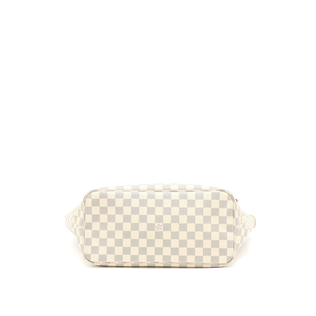 LOUIS VUITTON NEVERFULL MM DAMIER AZUR CANVAS GHW