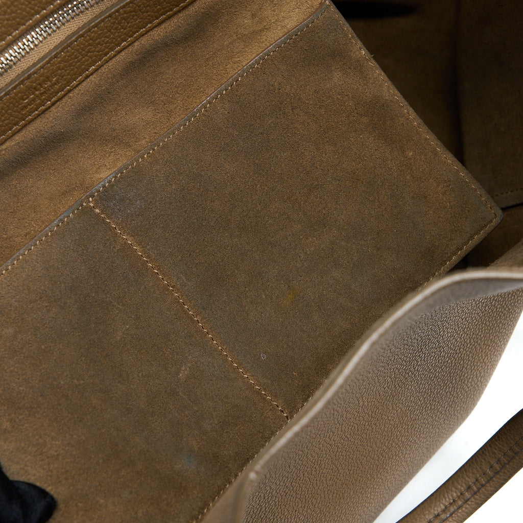 CELINE SMALL CABAS PHANTOM CALFSKIN TAUPE SHW