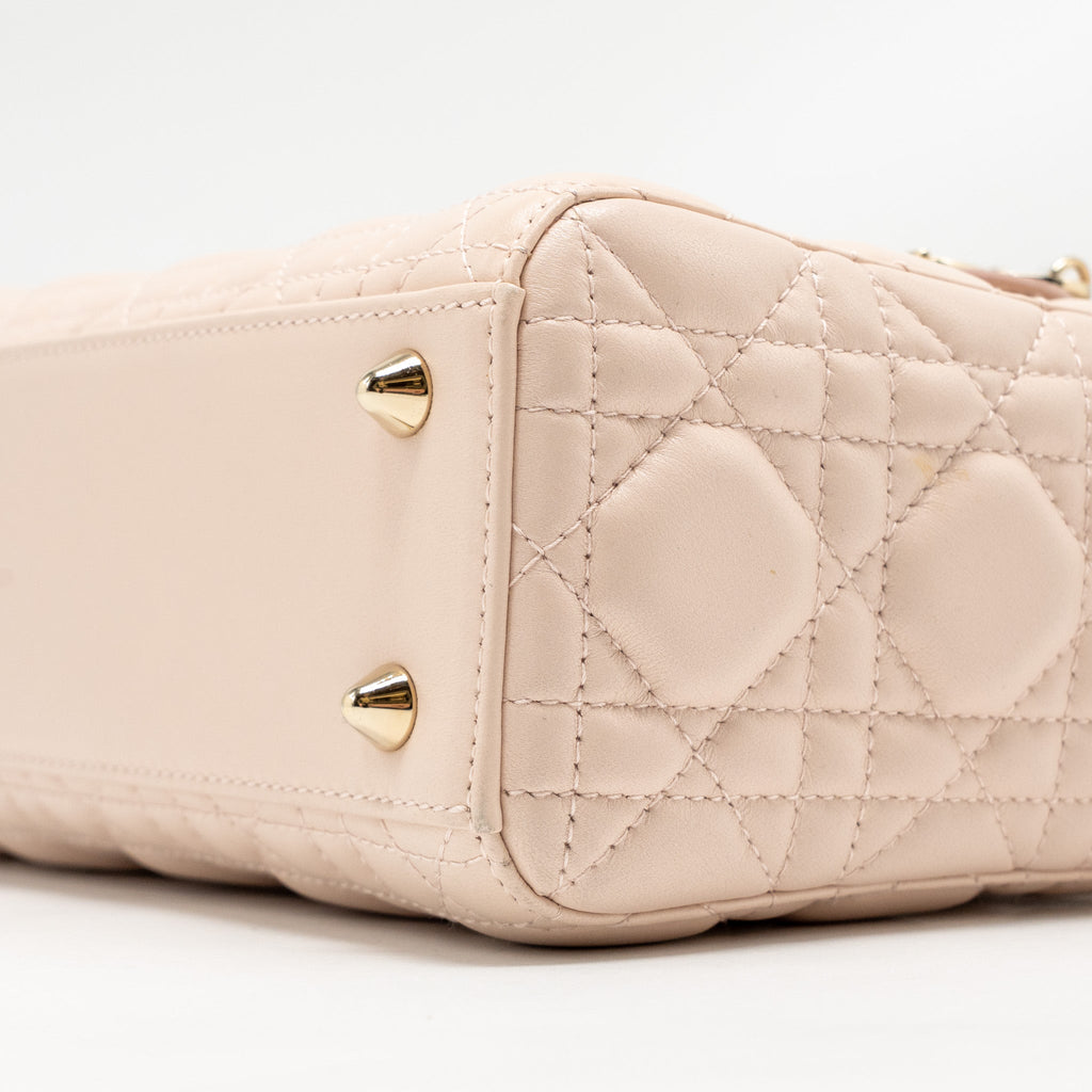 DIOR MY ABC SMALL LADY DIOR LAMBSKIN LIGHT PINK LGHW