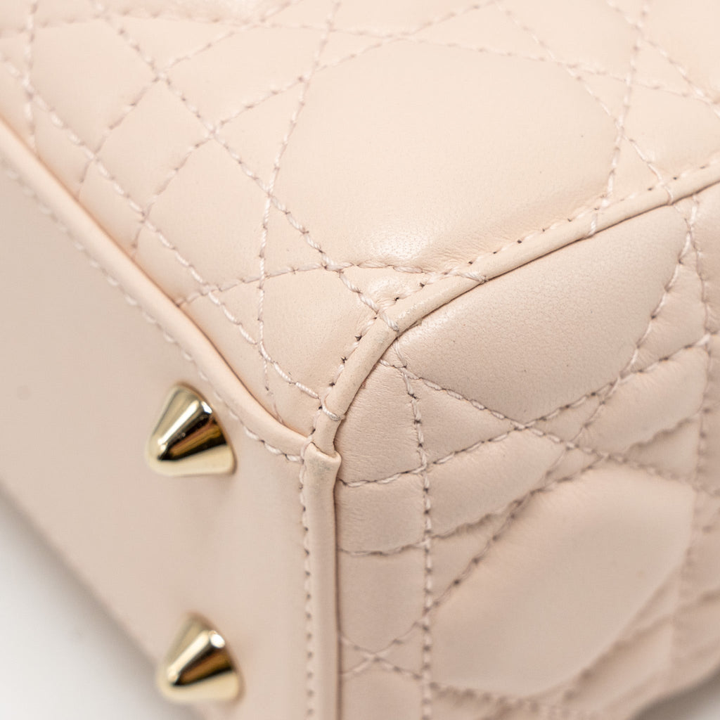 DIOR MY ABC SMALL LADY DIOR LAMBSKIN LIGHT PINK LGHW