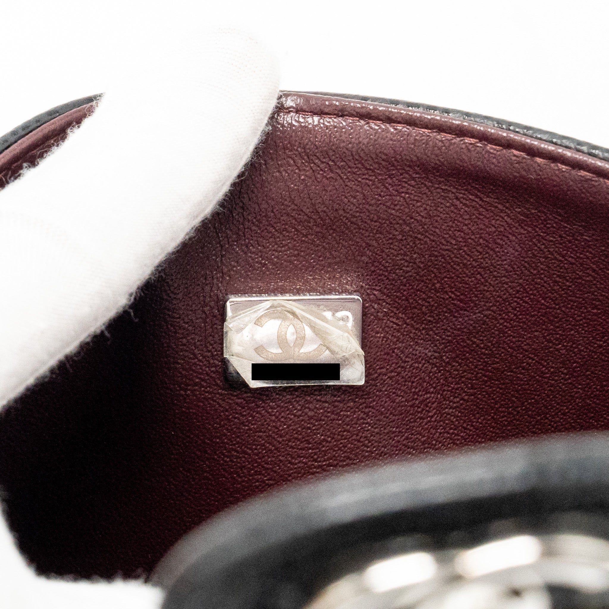 CHANEL SMALL CLASSIC DOUBLE FLAP BAG CAVIAR BLACK SHW (MICROCHIP)