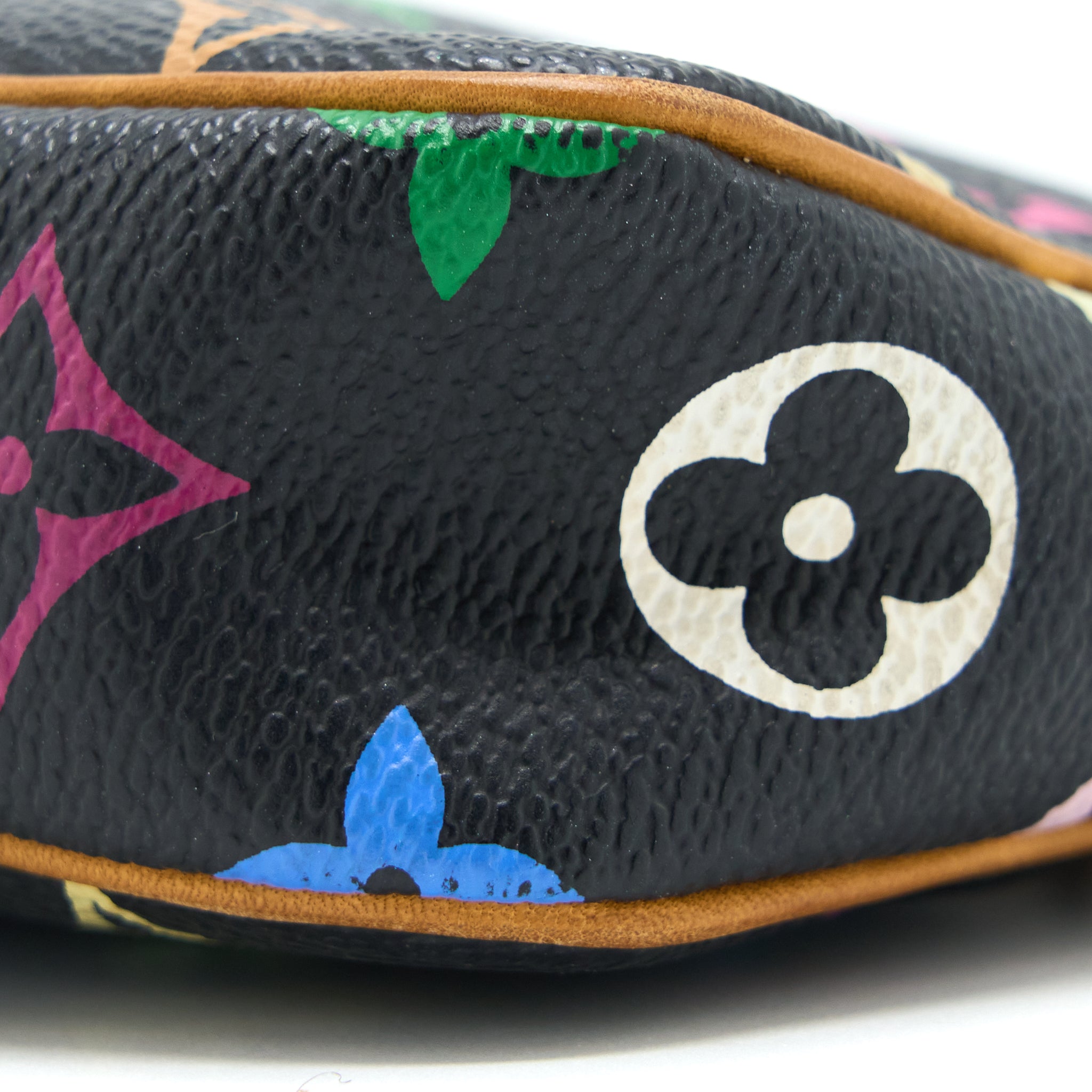 LOUIS VUITTON VINTAGE POCHETTE ACCESSORIES MULTICOLOUR MONOGRAM CANVAS BLACK GHW