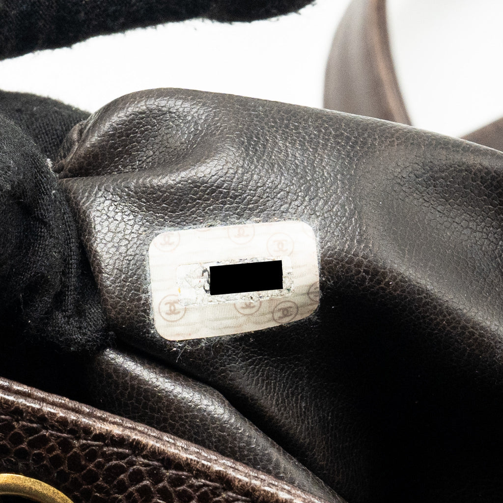 CHANEL VINTAGE FLAP BACKPACK CAVIAR BROWN GHW