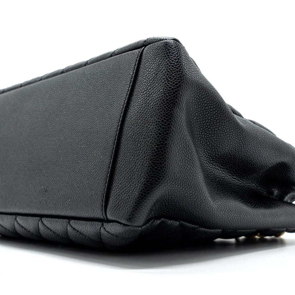 CHANEL GRAND SHOPPING TOTE CAVIAR BLACK GHW