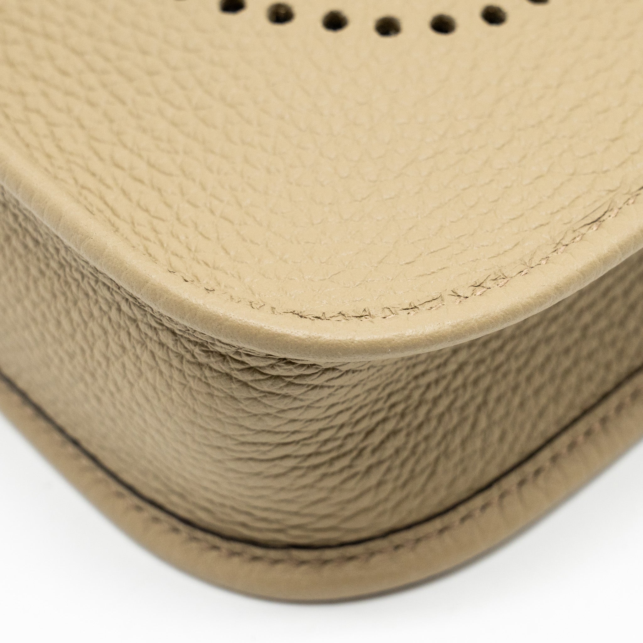 HERMES MINI EVELYNE CLEMENCE BEIGE MARFA / MULTICOLOUR STRAP SHW