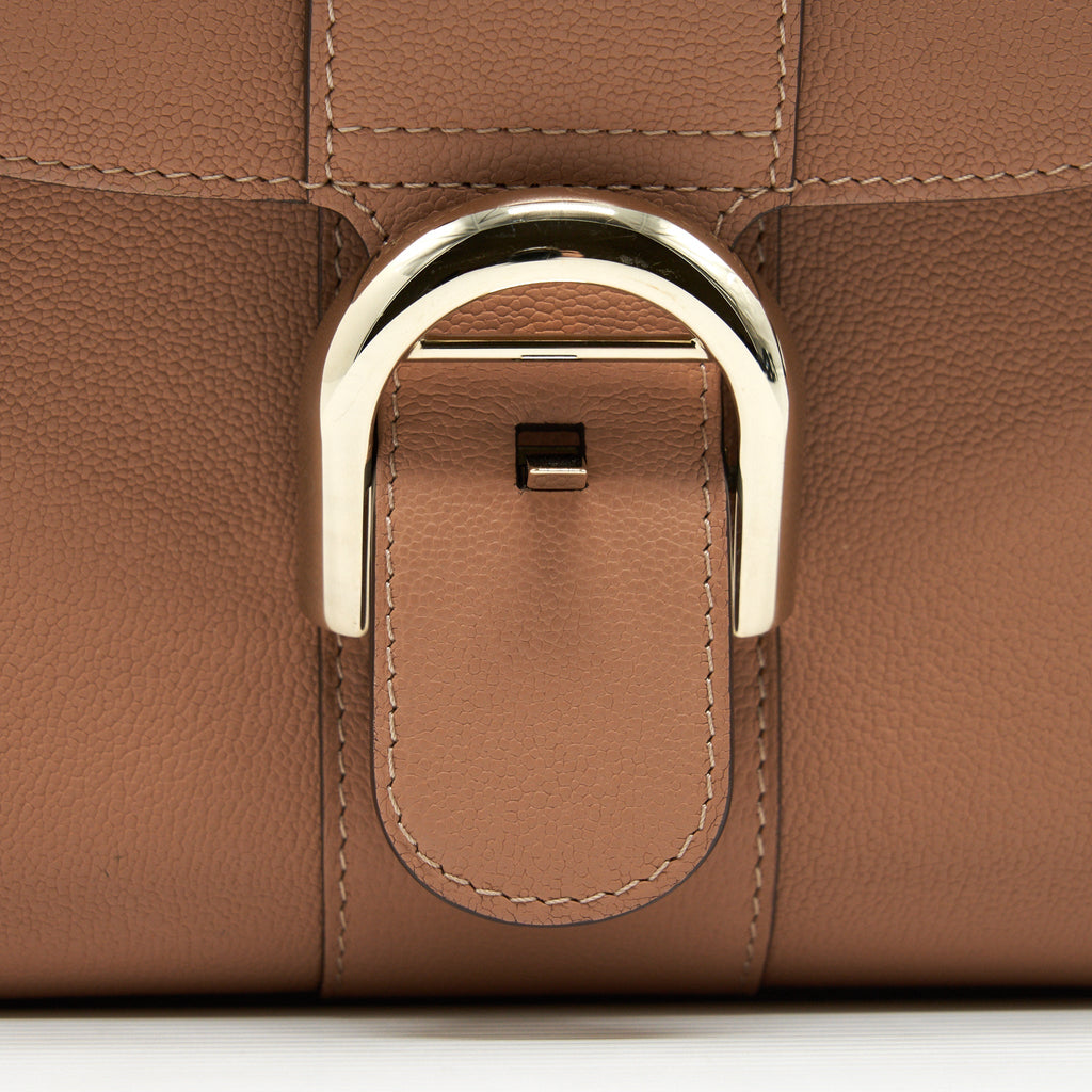 DELVAUX MINI BRILLIANT BAG GRAINED CALFSKIN BEIGE GHW