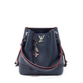 LOUIS VUITTON LOCKME BUCKET BAG NAVY/RED WITH AN EXTRA BAG CHARM SHW
