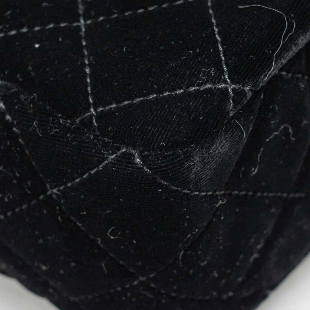 CHANEL 23B HOBO BAG VELVET BLACK GHW (MICROCHIP)