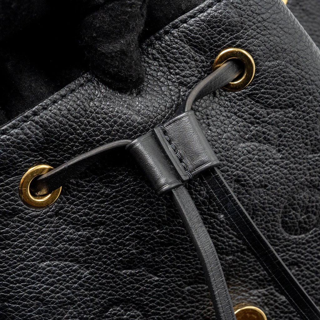 LOUIS VUITTON MONTSOURIS PM BACKPACK MONOGRAM EMPREINTE BLACK GHW