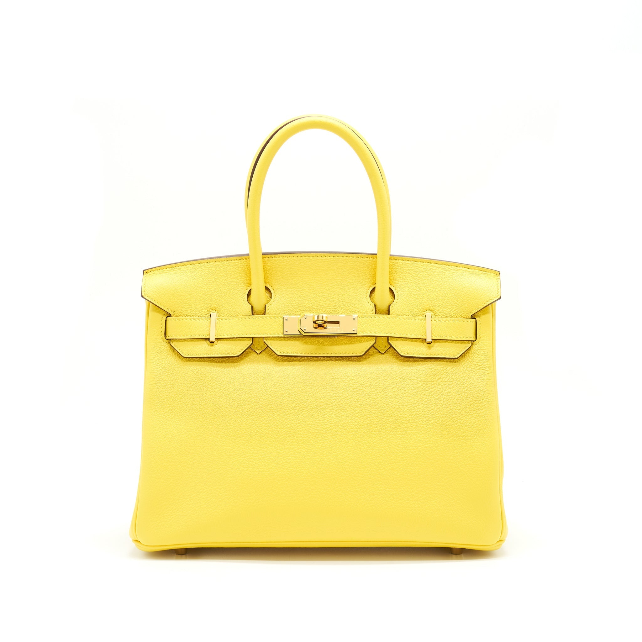 HERMES BIRKIN 30 TAURILLON NOVILLO LEATHER 9O JAUNE DE NAPLES GHW