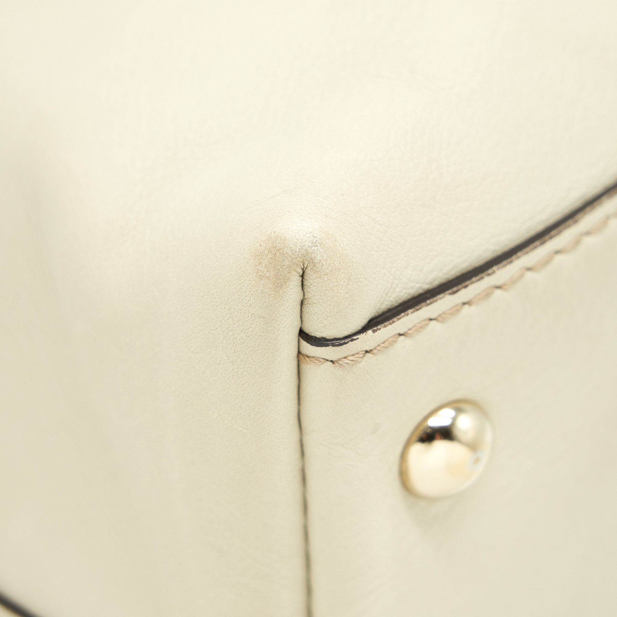 GUCCI VINTAGE SHOULDER BAG WHITE/EXTRA WALLET