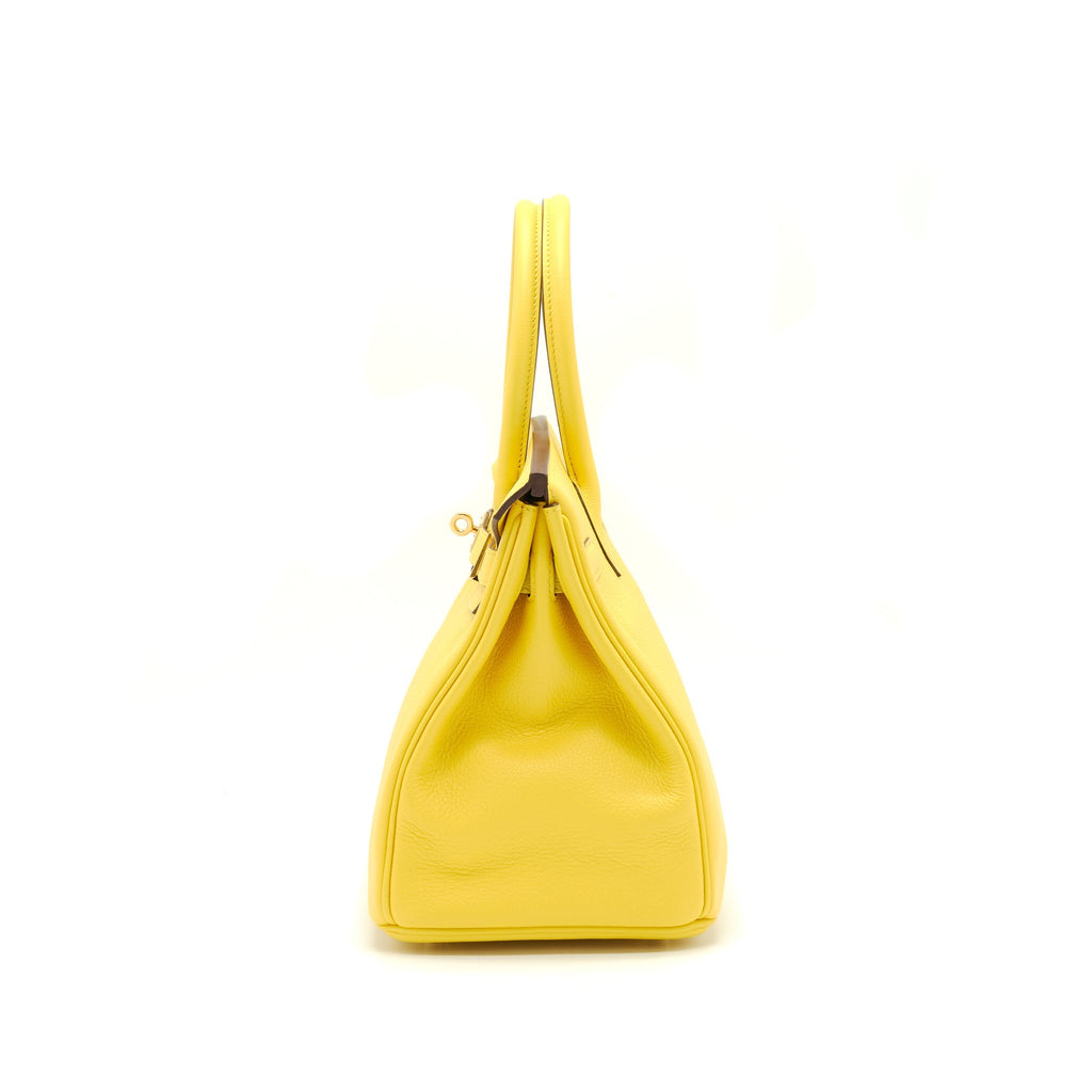HERMES BIRKIN 30 TAURILLON NOVILLO LEATHER 9O JAUNE DE NAPLES GHW