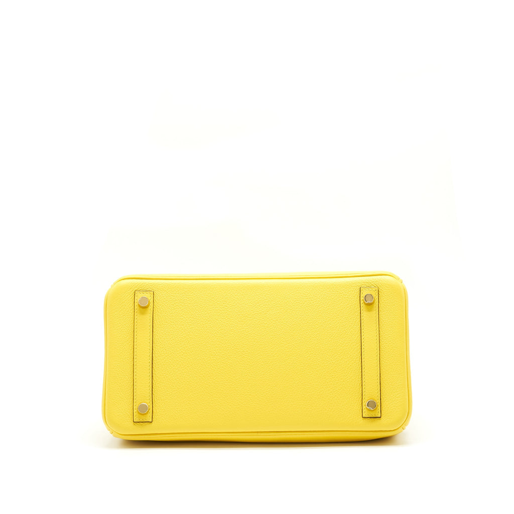 HERMES BIRKIN 30 TAURILLON NOVILLO LEATHER 9O JAUNE DE NAPLES GHW