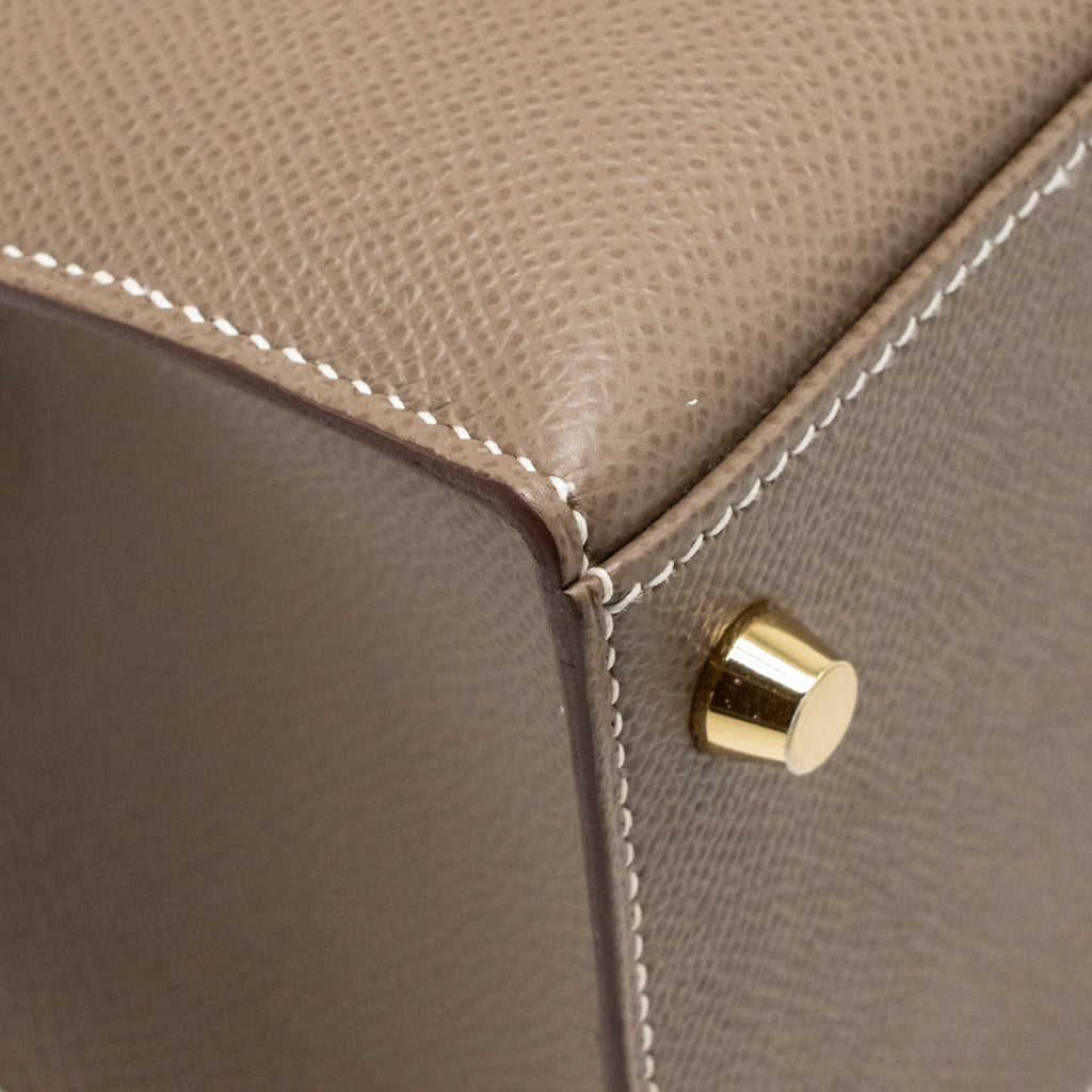 HERMES KELLY 28 EPSOM ETOUPE GHW