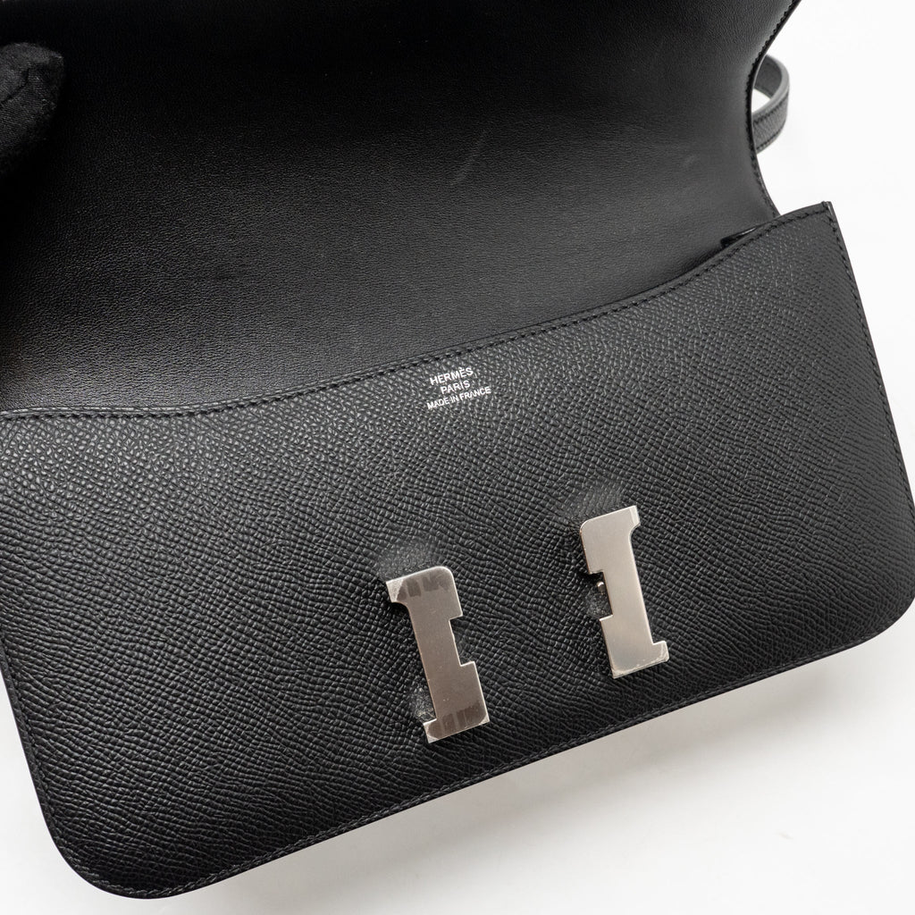 HERMES CONSTANCE ELAN EPSOM BLACK SHW