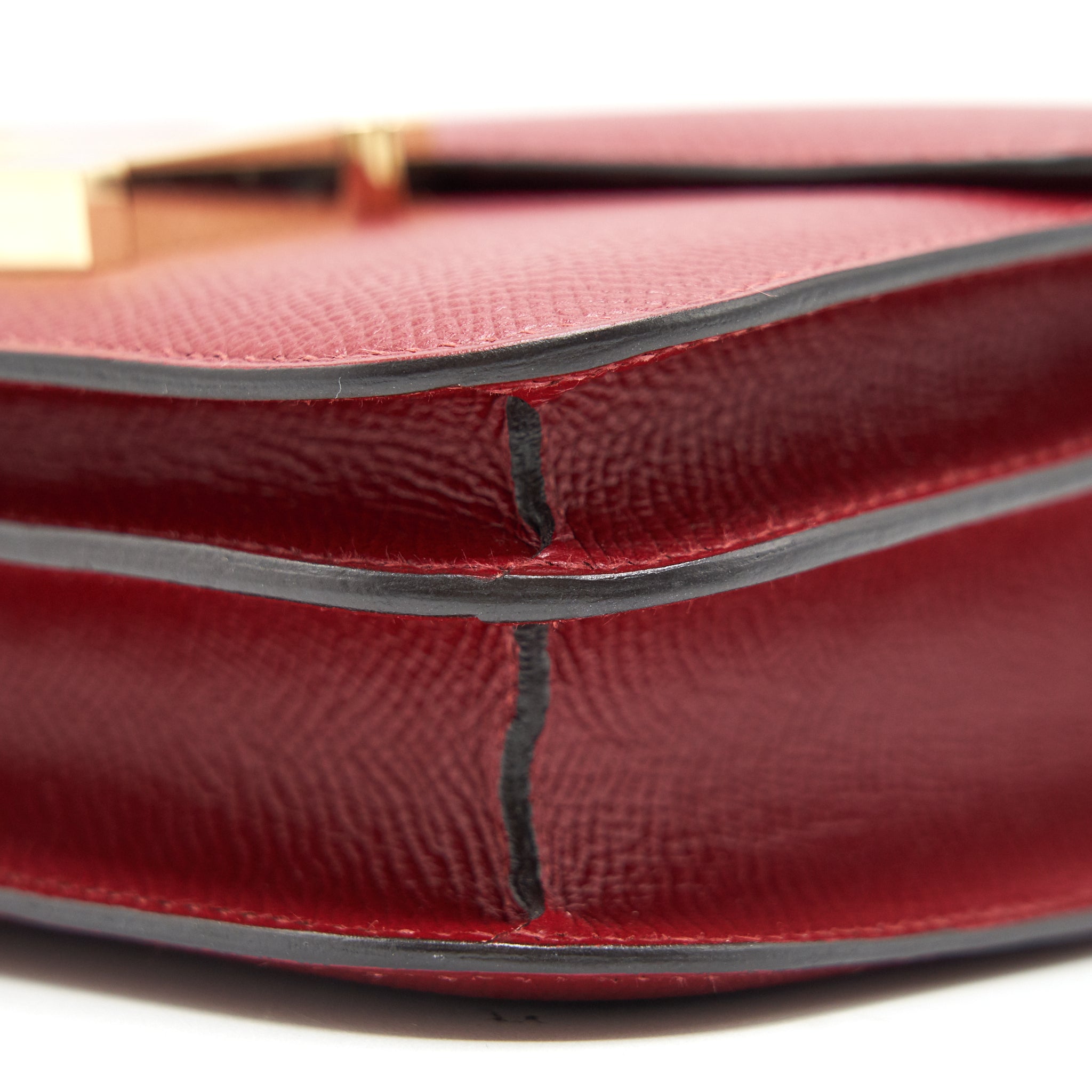 HERMES MINI CONSTANCE BAG ROUGE GRENADE EPSOM LEATHER