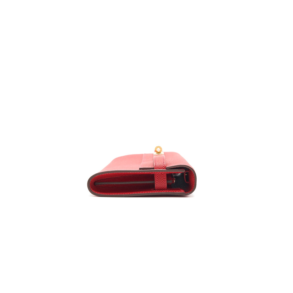 HERMES CLASSIC KELLY TO GO YEAU EPSOM Q5 ROUGE CASAQUE GHW