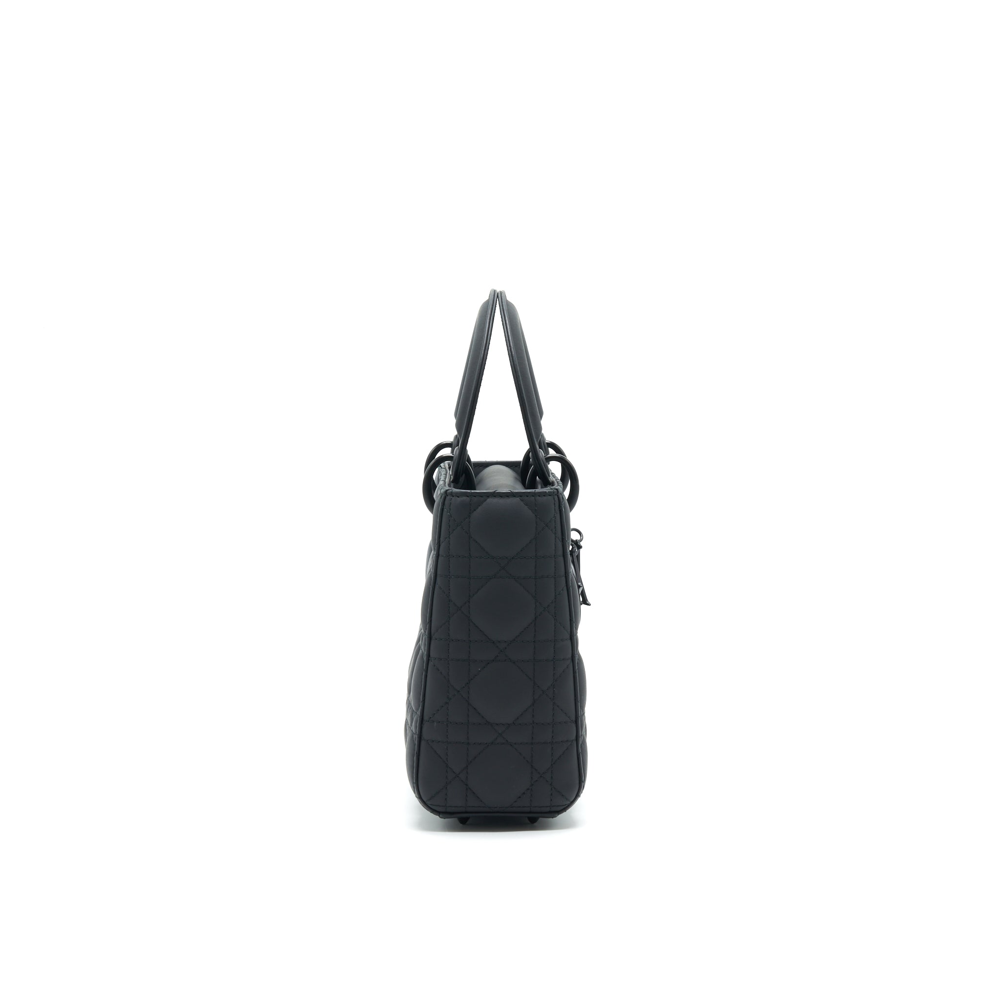 DIOR SMALL LADY DIOR SO BLACK TOTE BAG