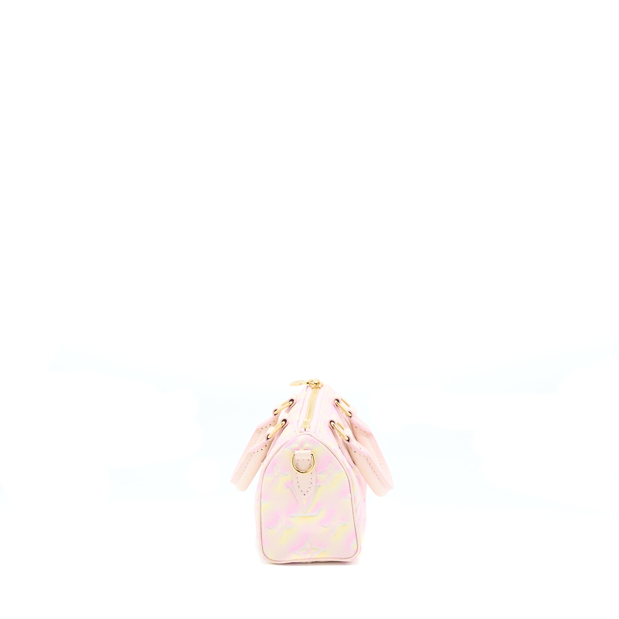 LOUIS VUITTON NANO SPEEDY MONOGRAM EMPREINTE MULTICOLOURE GHW