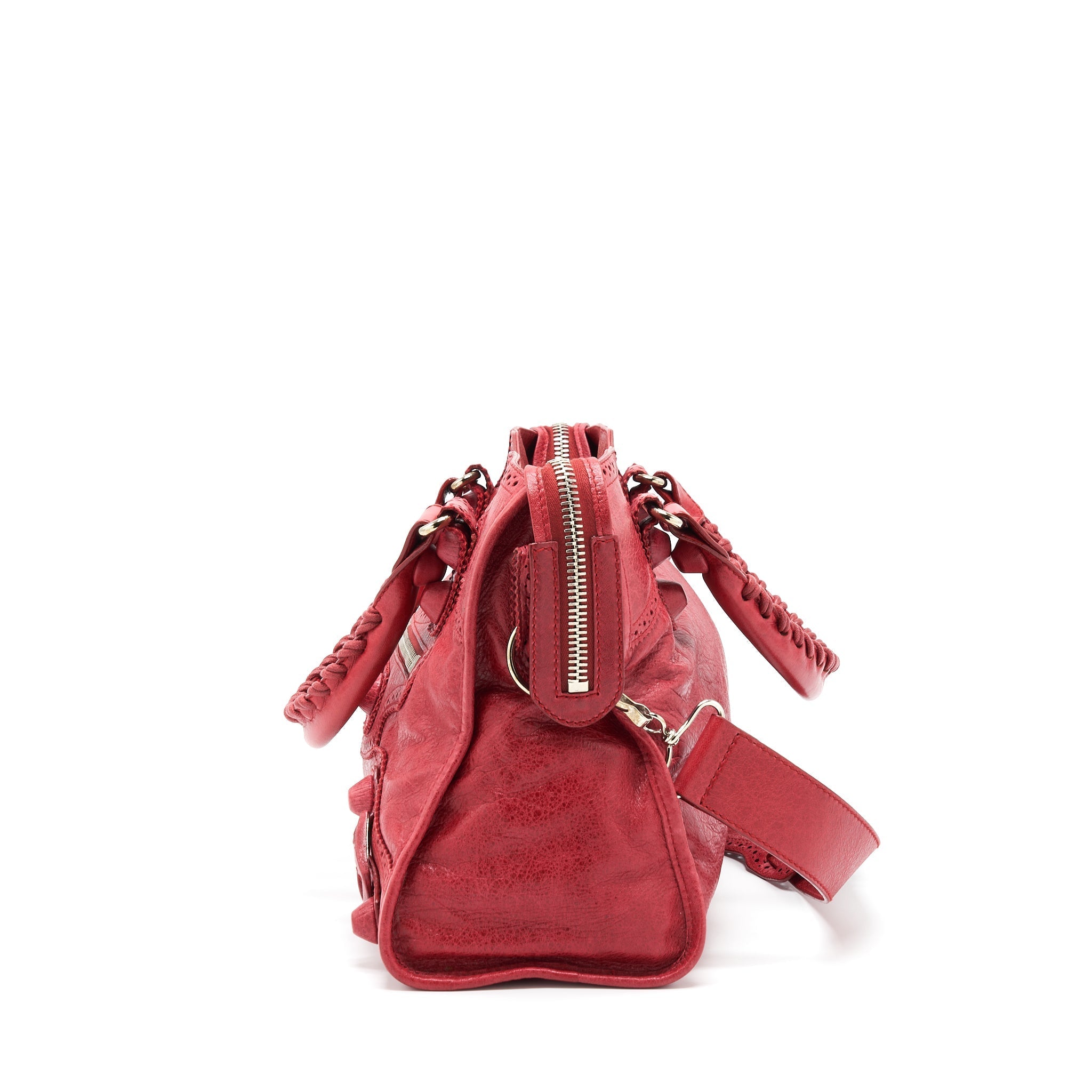 BALENCIAGA GIANT CITY BAG RED SHW