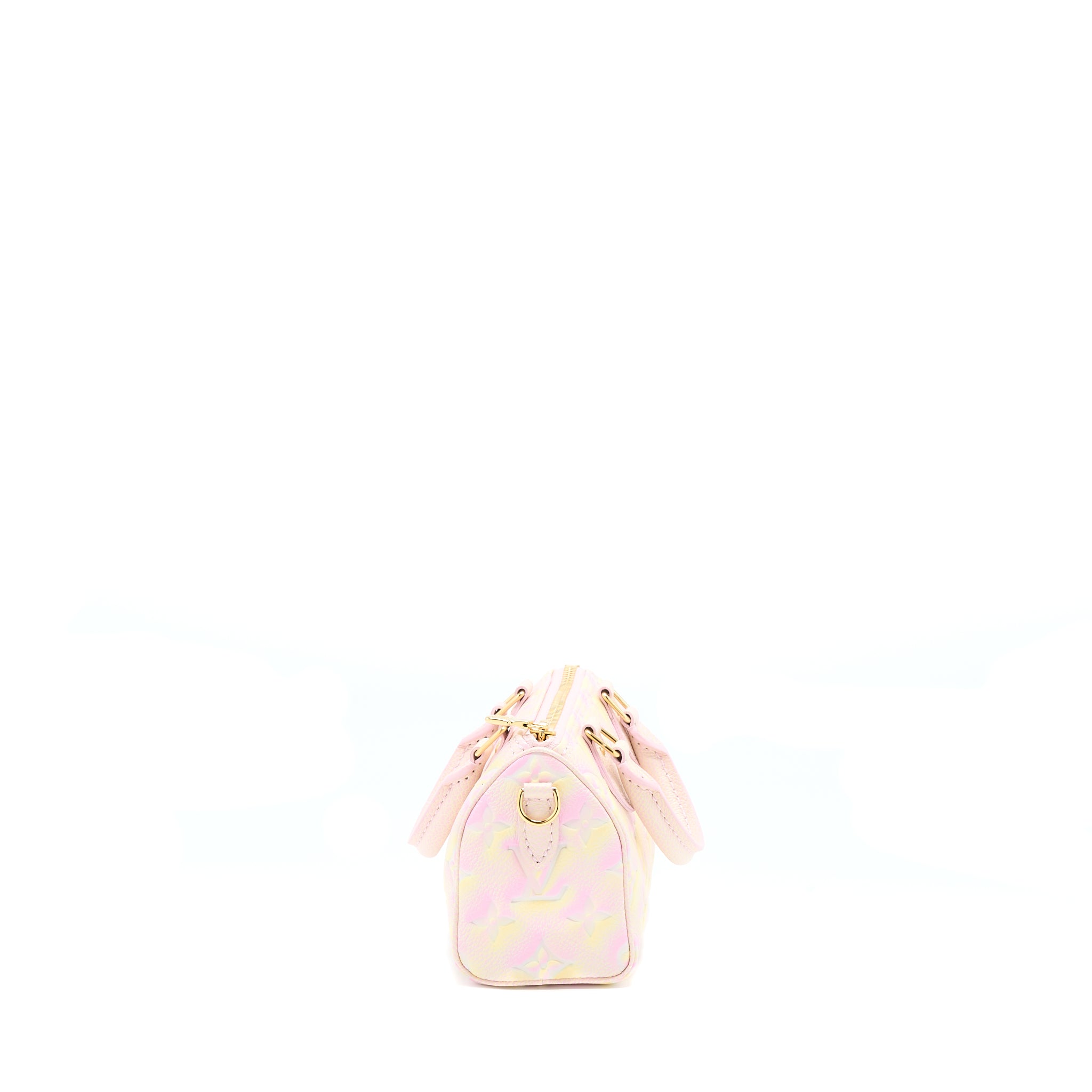 LOUIS VUITTON NANO SPEEDY MONOGRAM EMPREINTE MULTICOLOURE GHW