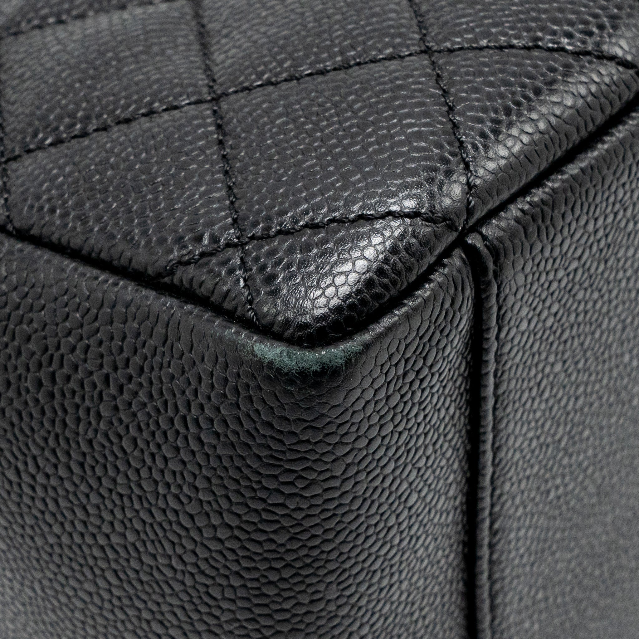 CHANEL GRAND SHOPPING TOTE BAG CAVIAR BLACK GHW