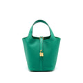 HERMES PICOTIN 18 LOCK BAG VERT JADE GHW