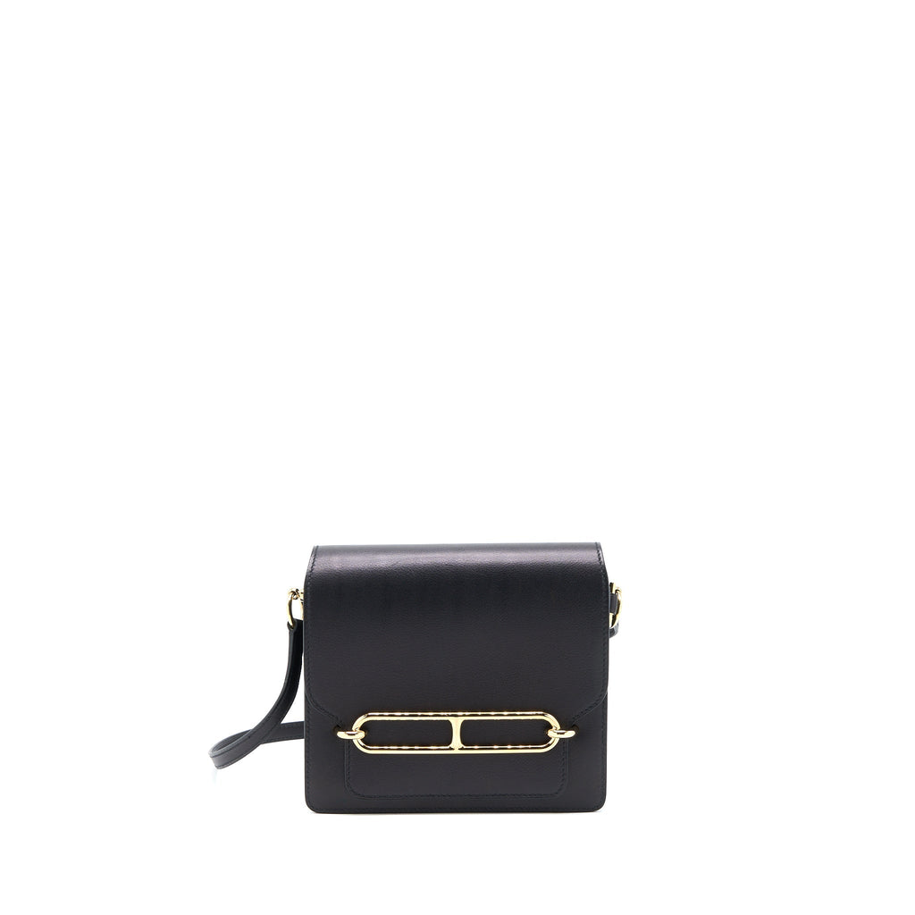 HERMES MINI ROULIS EVERGRAIN BLACK GHW