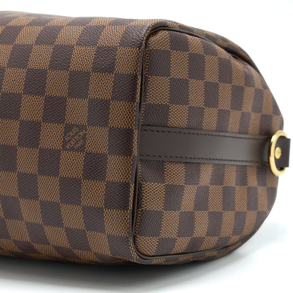 LOUIS VUITTON SPEEDY BANDOULIERE 25 DAMIER EBENE CANVAS GHW