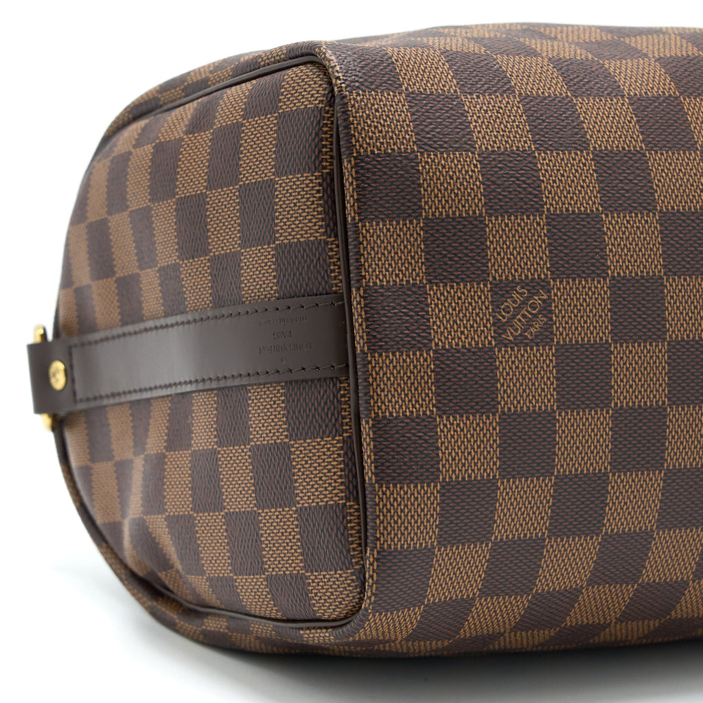 LOUIS VUITTON SPEEDY BANDOULIERE 25 DAMIER EBENE CANVAS GHW