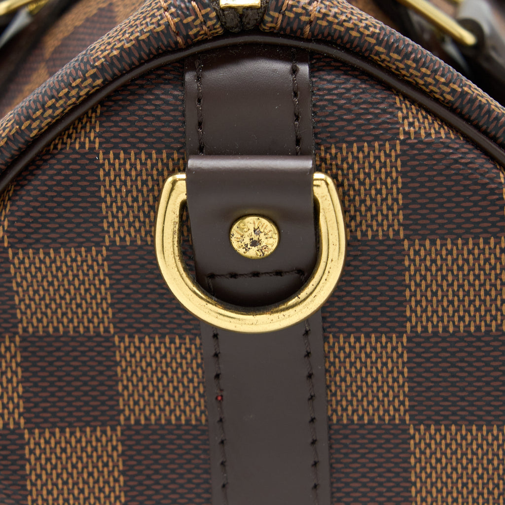 LOUIS VUITTON SPEEDY BANDOULIERE 25 DAMIER EBENE CANVAS GHW
