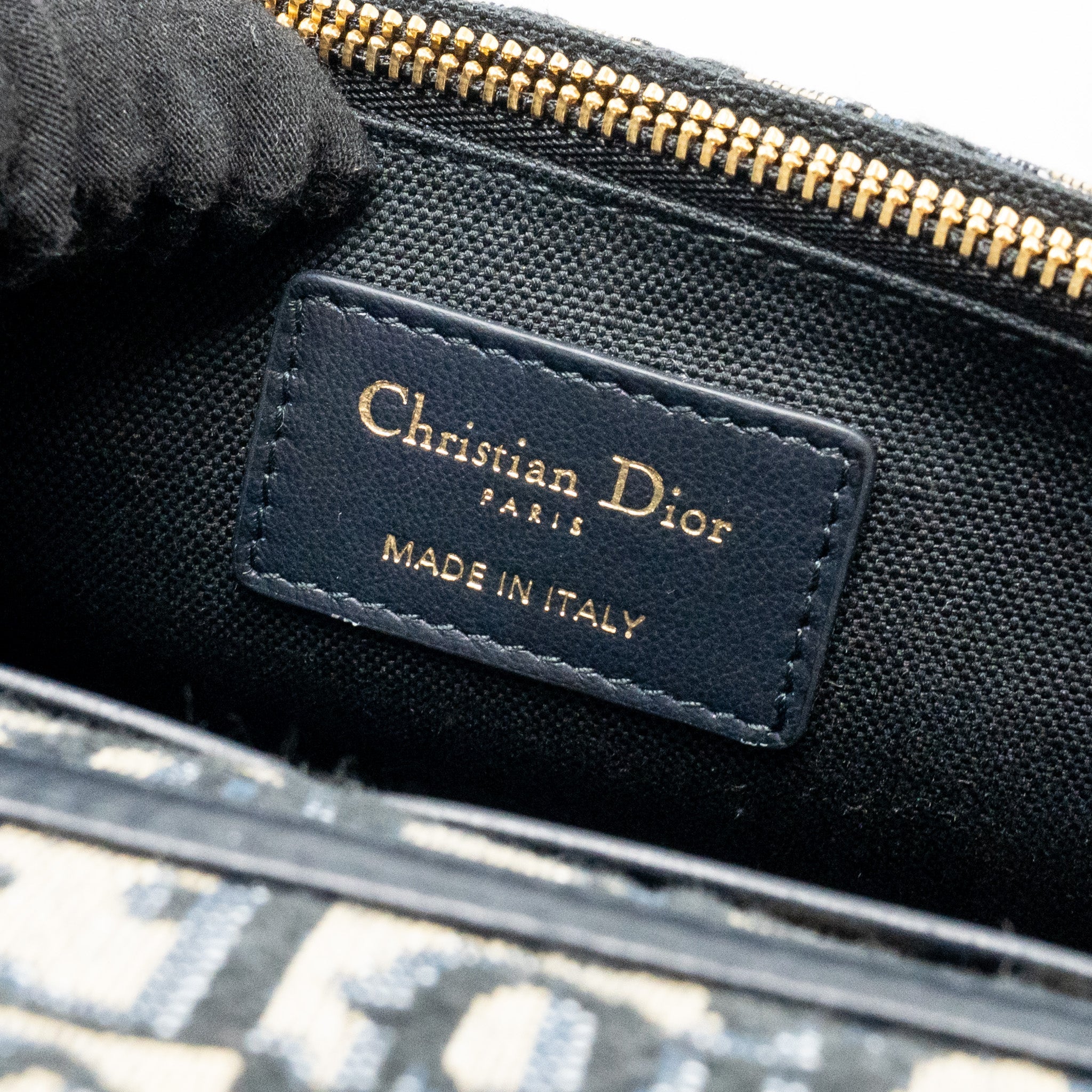 DIOR 2-IN-1 30 MONTAIGNE POUCH DIOR OBLIQUE JACQUARD BLUE GHW