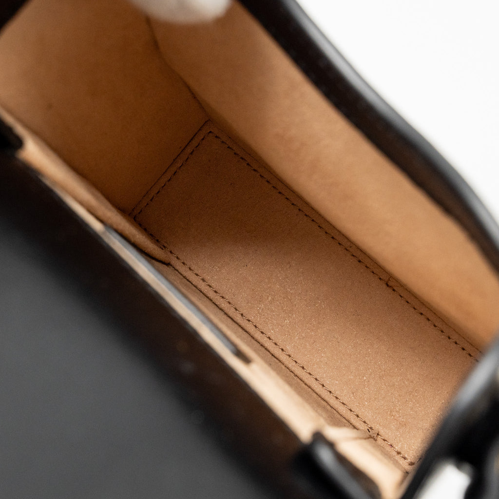 GUCCI HORSEBIT MINI CROSSBODY BAG LEATHER BLACK GHW