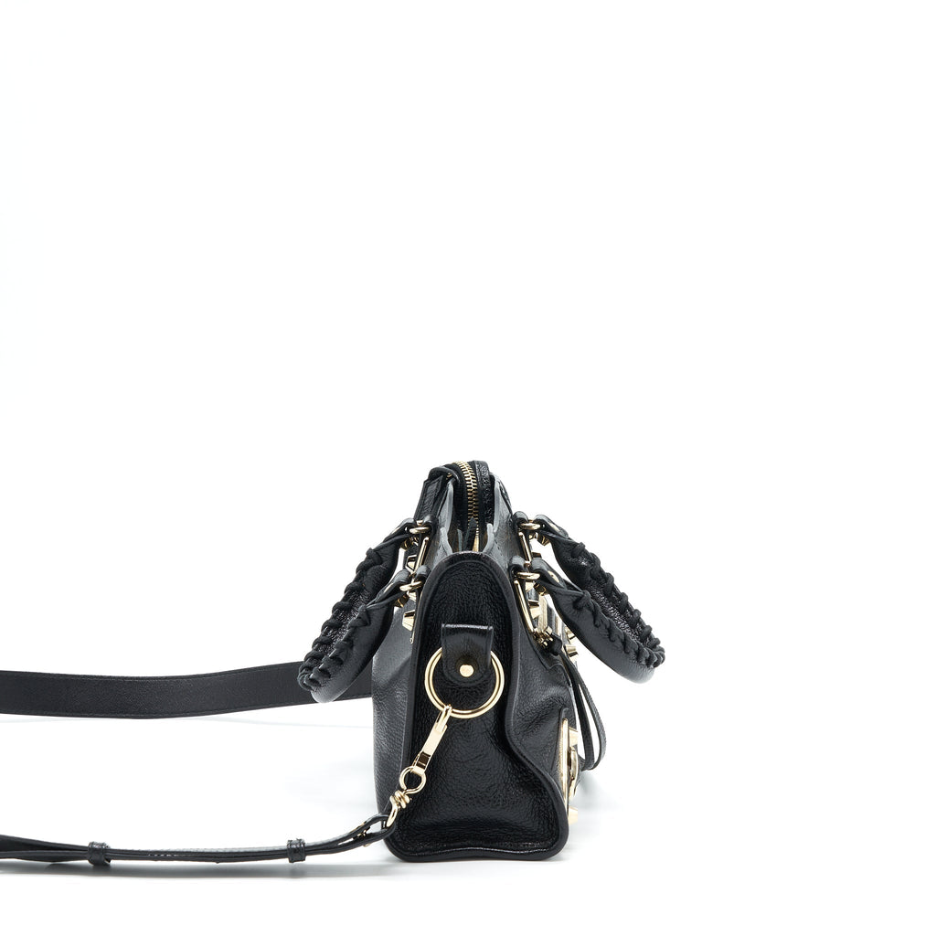 BALENCIAGA MINI CITY BAG BLACK GHW
