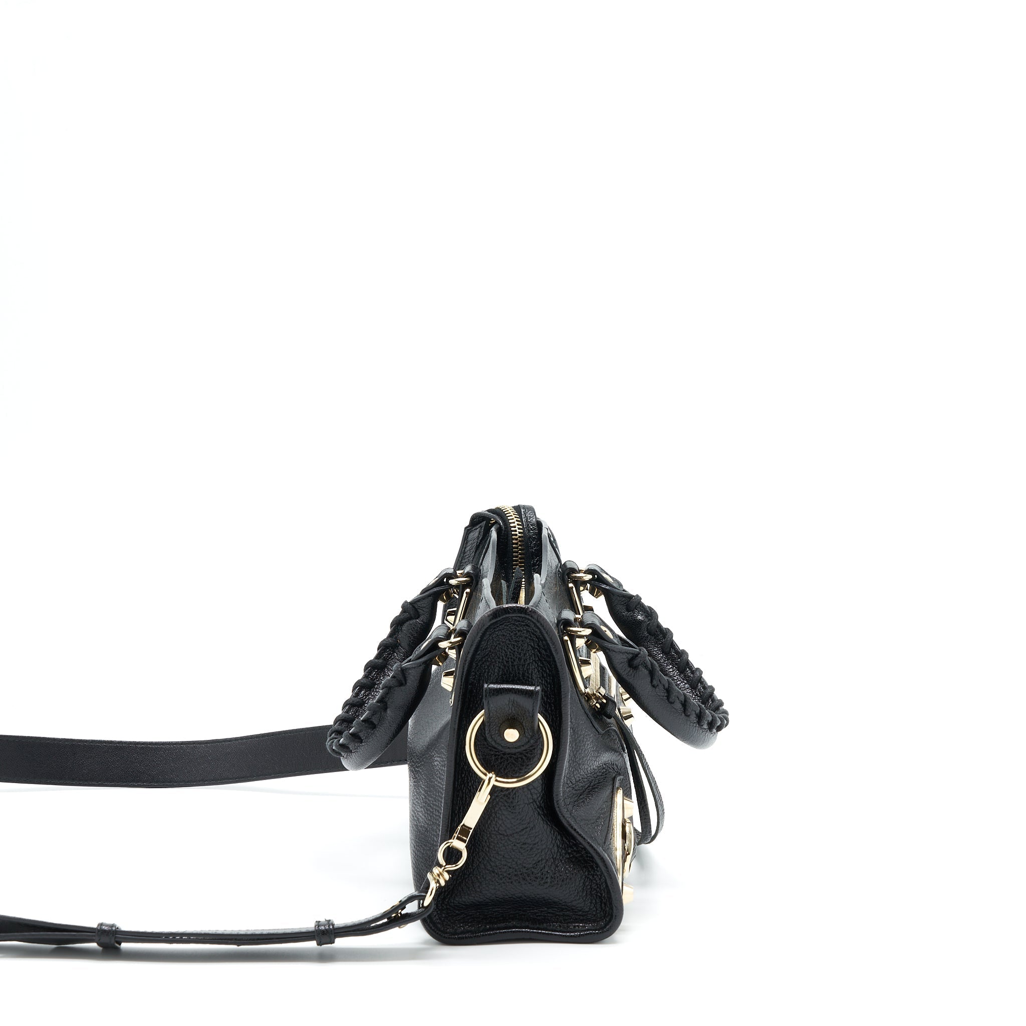 BALENCIAGA MINI CITY BAG BLACK GHW