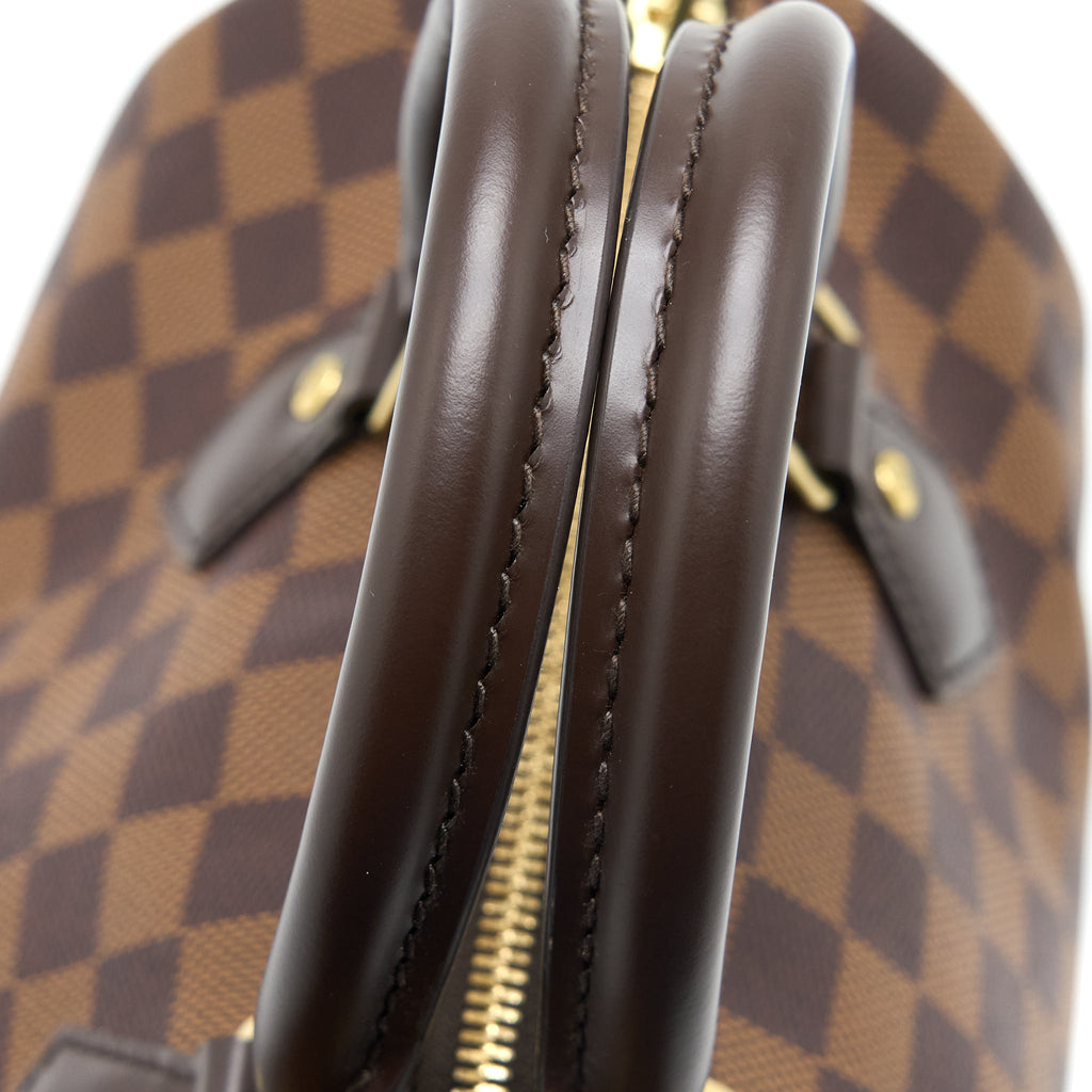 LOUIS VUITTON SPEEDY BANDOULIERE 25 DAMIER EBENE CANVAS GHW