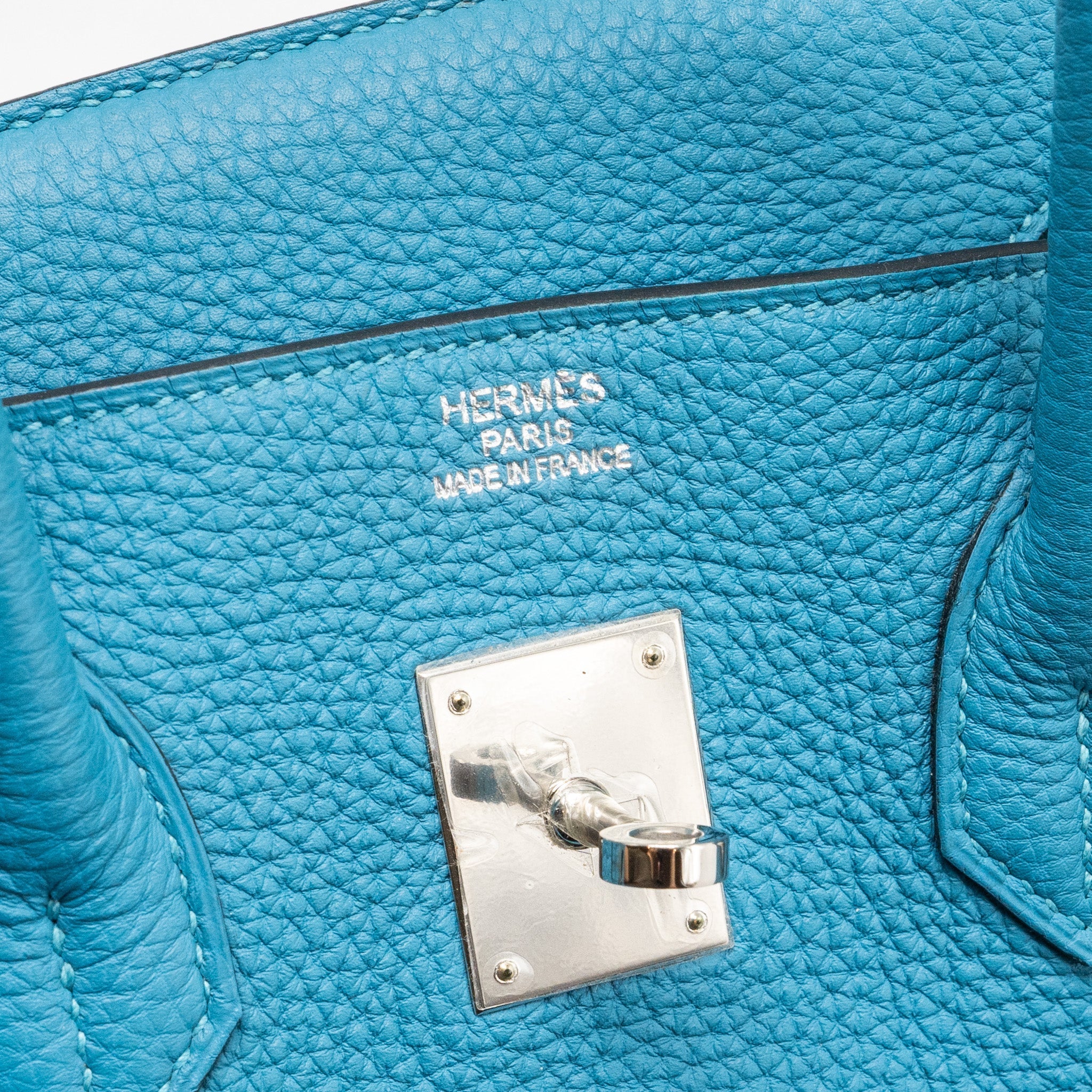 HERMES BIRKIN 35 TOGO TURQUOISE BLUE SHW
