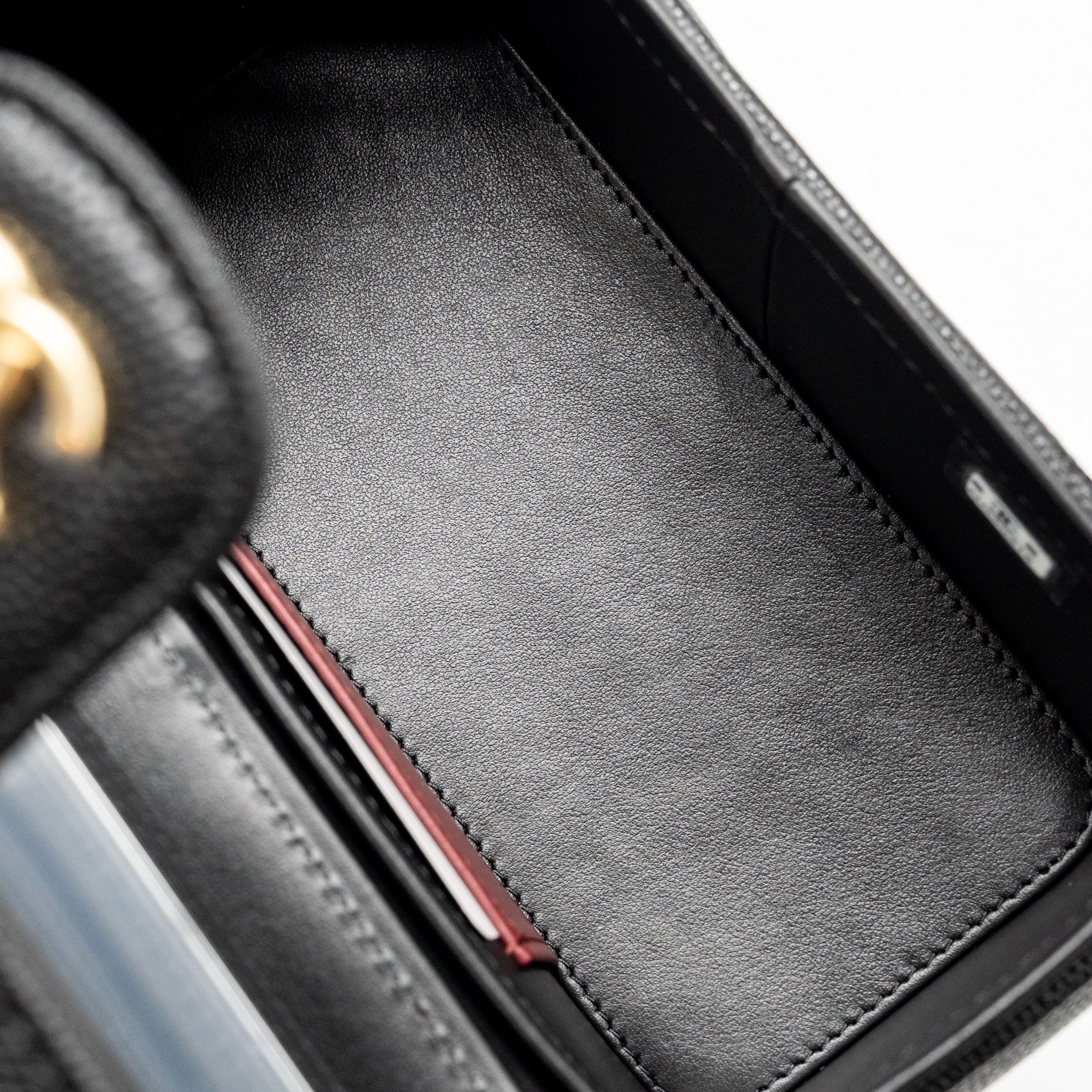 CHANEL 26P PREPPY COCO MINI VANITY SHOULDER BAG CAVIAR BLACK GHW (MICROCHIP)