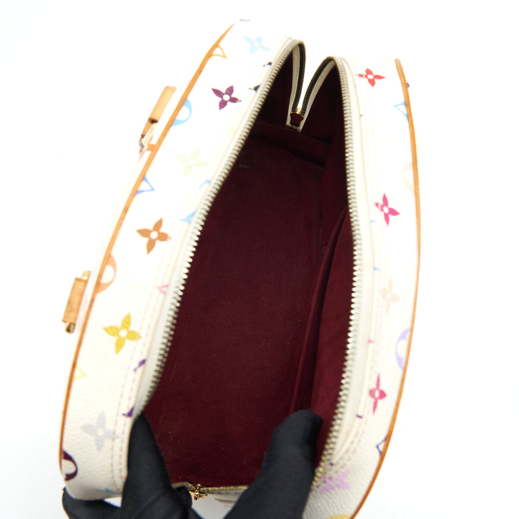 LOUIS VUITTON VINTAGE BOWLING BAG WHITE/ MULTICOLOURED