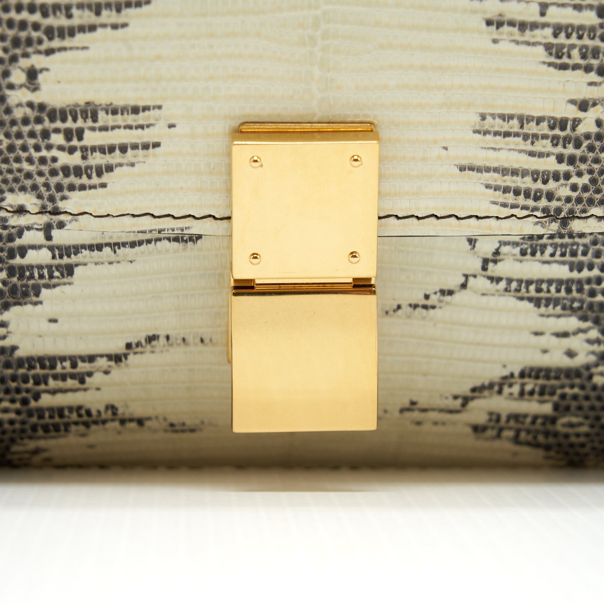 CELINE TEEN CLASSIC BAG LIZARD GHW