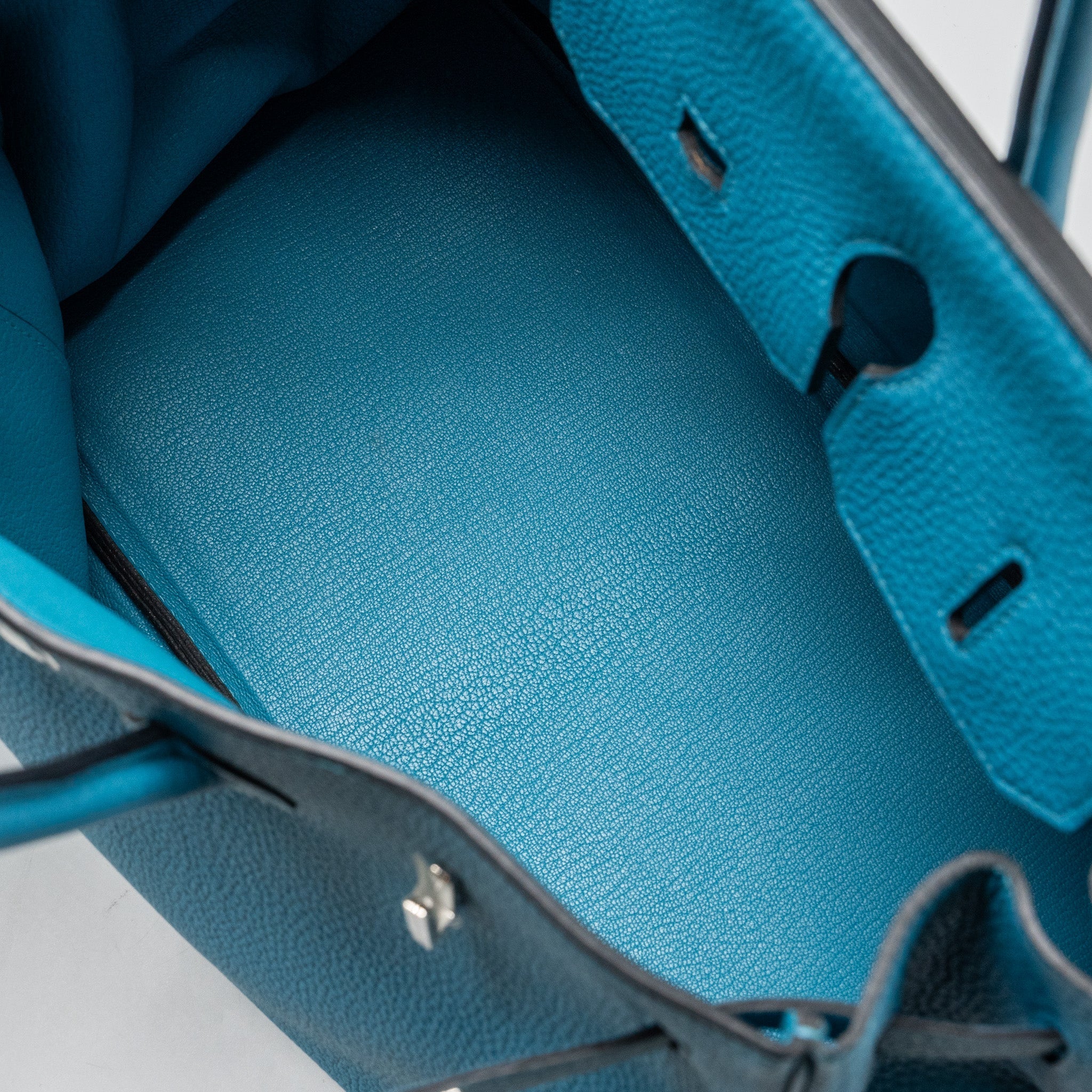 HERMES BIRKIN 35 TOGO TURQUOISE BLUE SHW