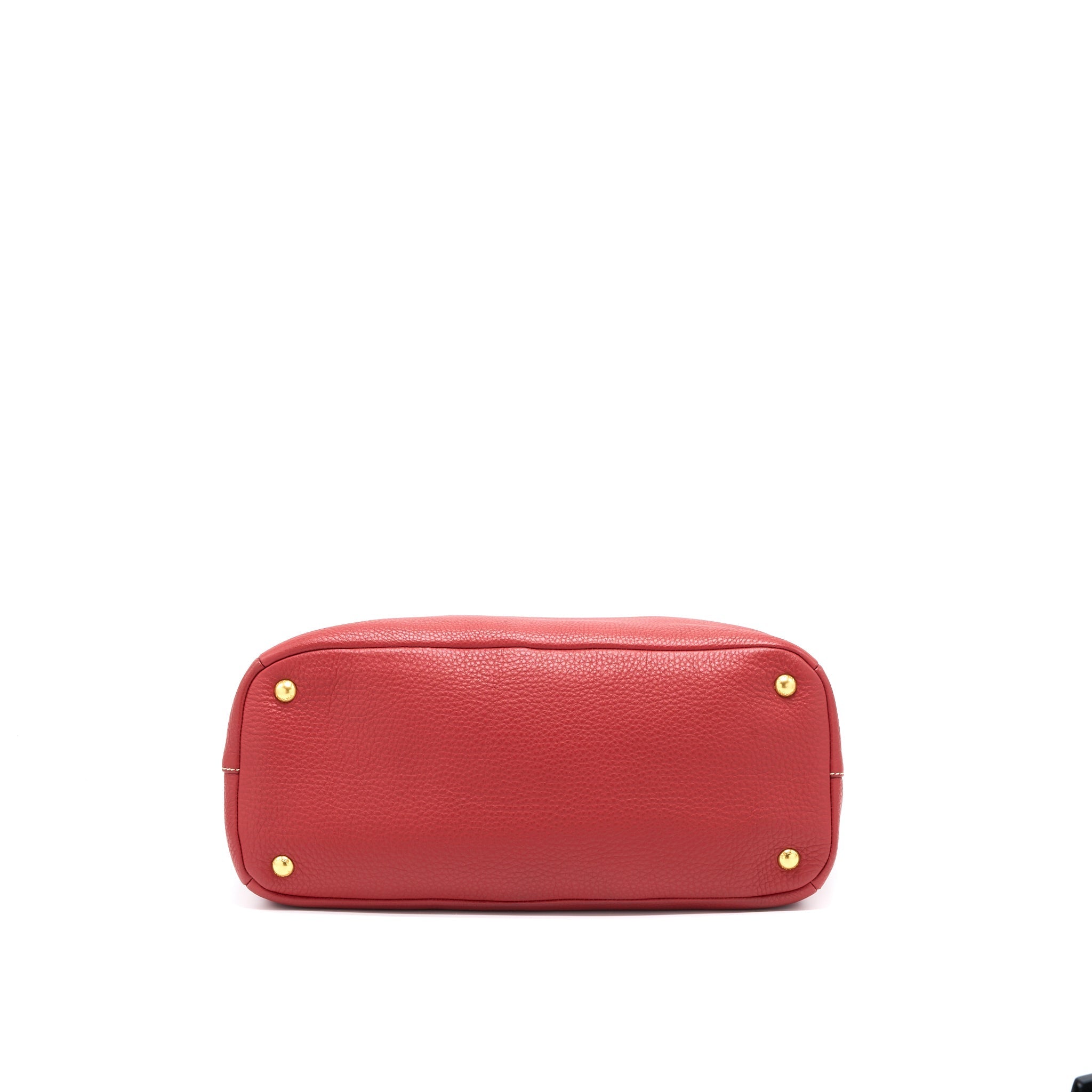 PRADA VITELLO DAINO BAG CALFSKIN RED GHW