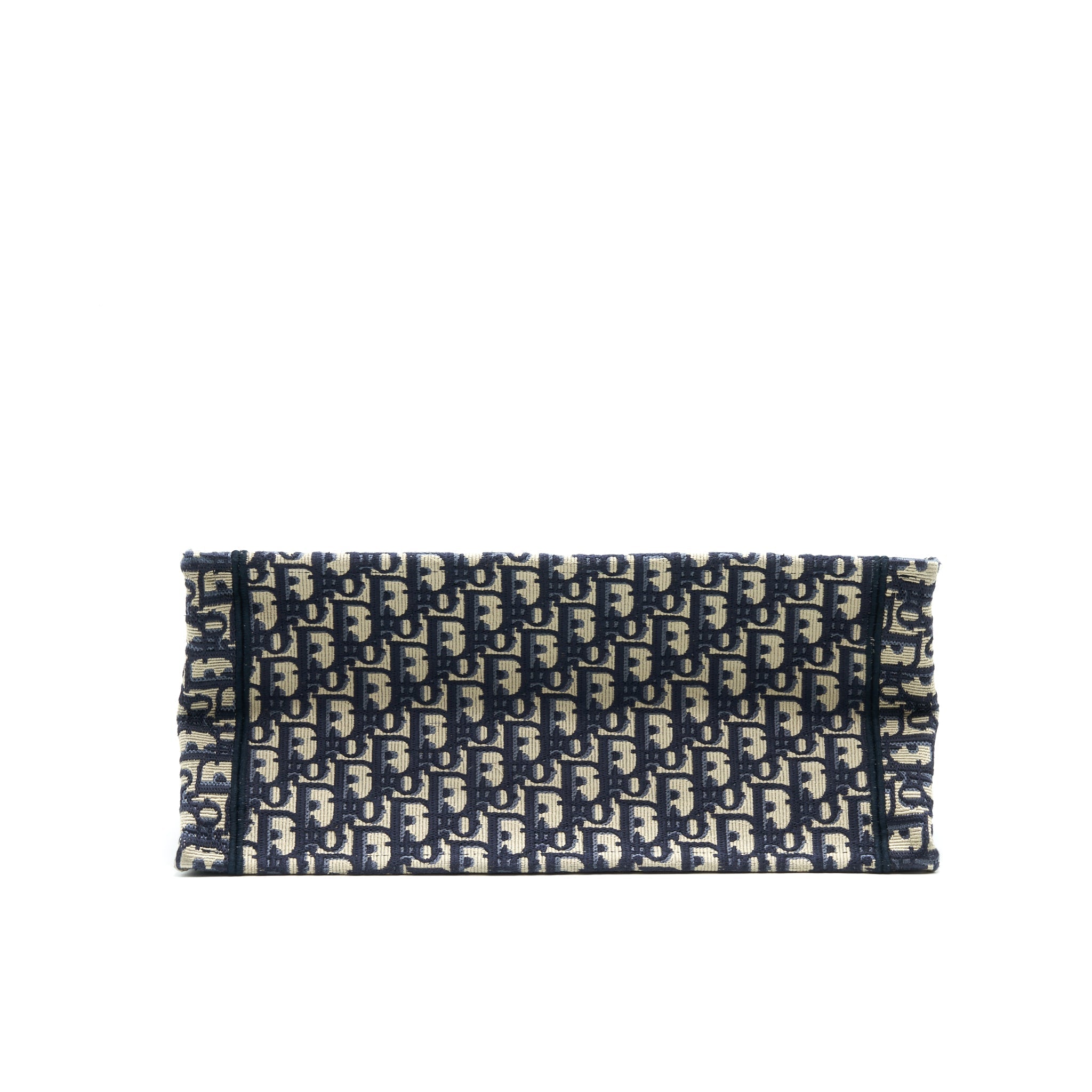 DIOR SMALL BOOKTOTE BAG BLUE OBLIQUE EMBROIDERY