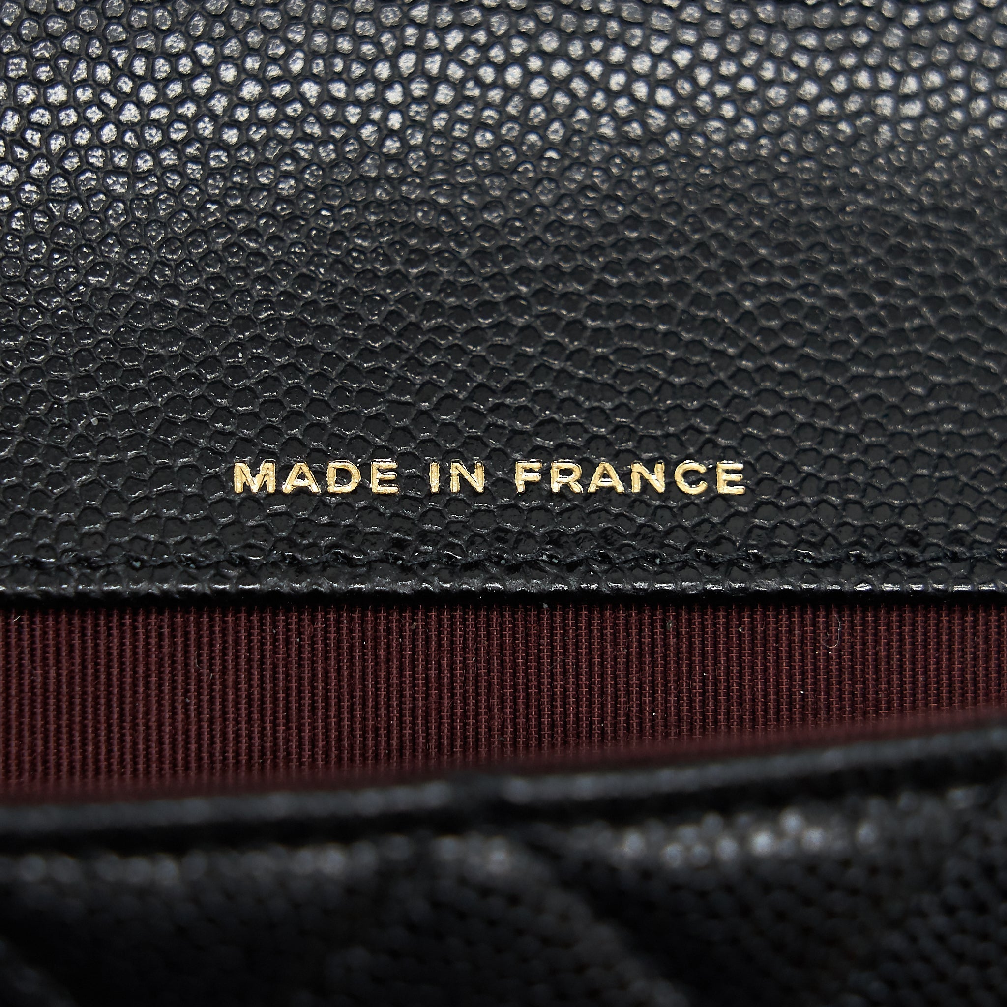 CHANEL MINI GLASS CASE BAG CAVIAR BLACK LGHW