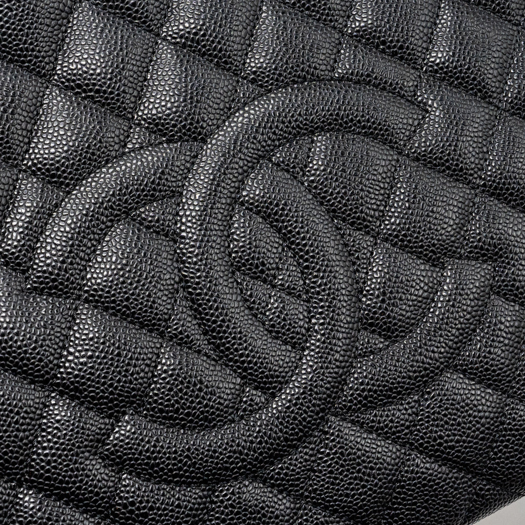 CHANEL GRAND SHOPPING TOTE BAG CAVIAR BLACK GHW