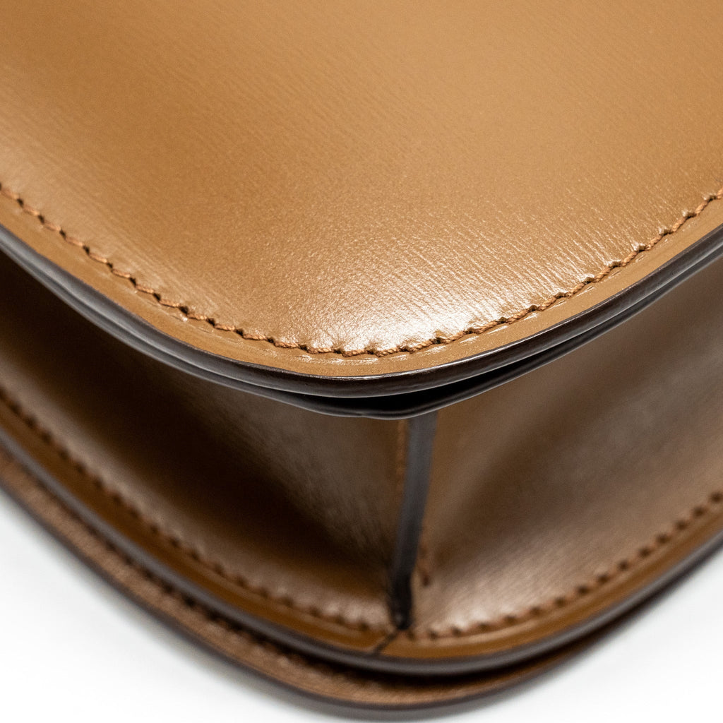 CELINE MEDIUM CLASSIC BOX CALFSKIN CAMEL GHW